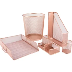 Cesto Papeis Rose Gold
