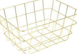 Cesto Papéis Dourado