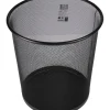 Cesto Papéis Metal Preto