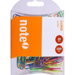 Clips Cores Sortidas 28mm 100 unidades Note!