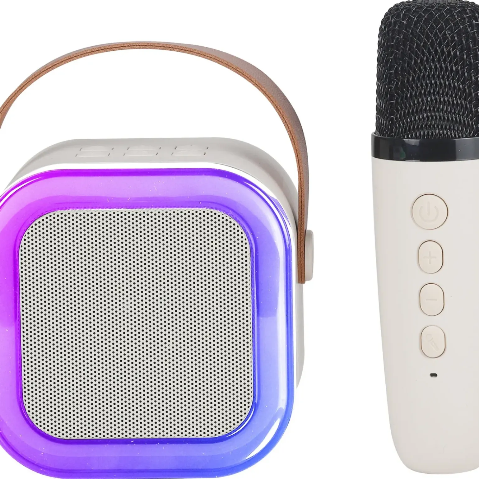 Coluna Bluetooth com Microfone Led
