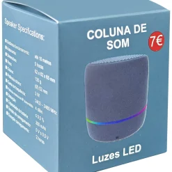 Coluna de Som Azul Fusion