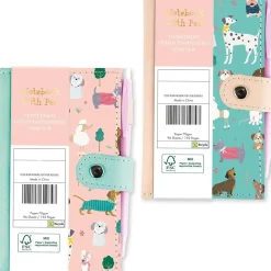 Conjunto Caderno A6 E Caneta Sortido - Puppies