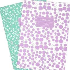 Conjunto 2Caderno Agrafado A5 Liso 96F Bloom Note!
