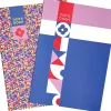Conjunto 2 Cadernos Agrafados A5 Liso 96F Flower Note!
