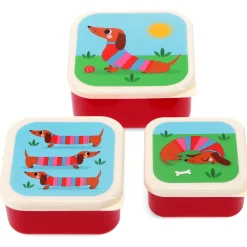 Conjunto 3 Caixa Lanche - Sausage Dog