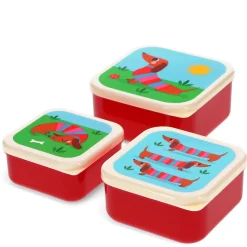 Conjunto 3 Caixa Lanche - Sausage Dog