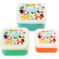 Conjunto 3 Caixas Lanche - Woodland