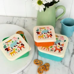 Conjunto 3 Caixas Lanche - Woodland