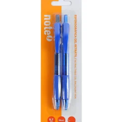 Conjunto 2 Canetas Esferográfica Retrátil 0,7mm Azul