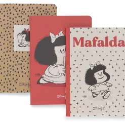 Conjunto De 3 Cadernos A6 - Mafalda