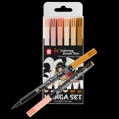Conjunto de 6 Marcadores Sakura Koi Coloring Brush
