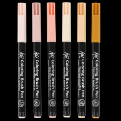 Conjunto de 6 Marcadores Sakura Koi Coloring Brush
