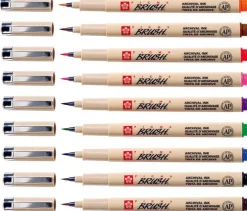 Conjunto de 9 Marcadores Sakura Pigma Brush