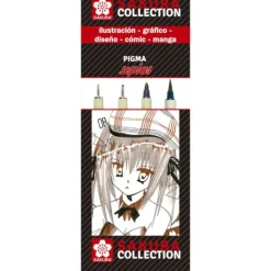 Conjunto de 4 Marcadores Sakura Pigma Sépia