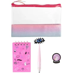 Conjunto Fun Estojo + Caderno + Lápis + Esferográfica + Borracha