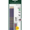 Conjunto 2 Lápis HB + Afia + Borracha Faber Castell
