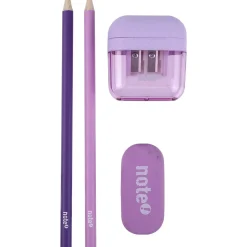 Conjunto Lápis Hd+Borracha+Afia Pastel Note!