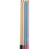 Conjunto 4 Lápis Resina HB Triangular Pastel