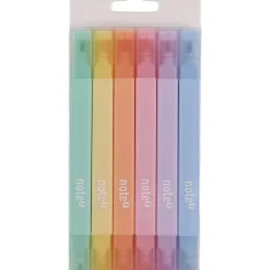 Conjunto 6 Marcadores Fluor Pastel