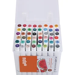 Conjunto 48 Marcadores Ponta Dupla Base Álcool Note!