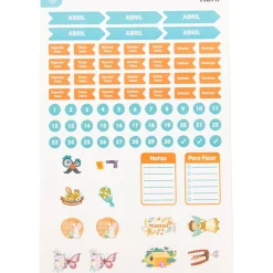Conjunto Stickers 12 Folhas Talia
