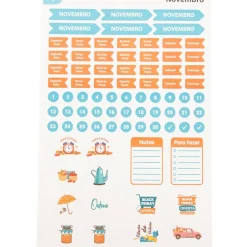 Conjunto Stickers 12 Folhas Talia