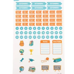 Conjunto Stickers 12 Folhas Talia