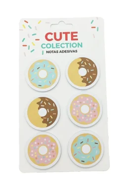 Conjunto 6 Sticky Notes - Donuts