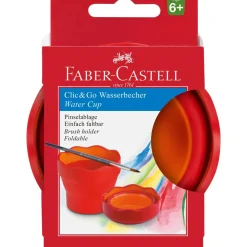 Copo Lava Pincéis Vermelho