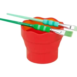 Copo Lava Pincéis Vermelho