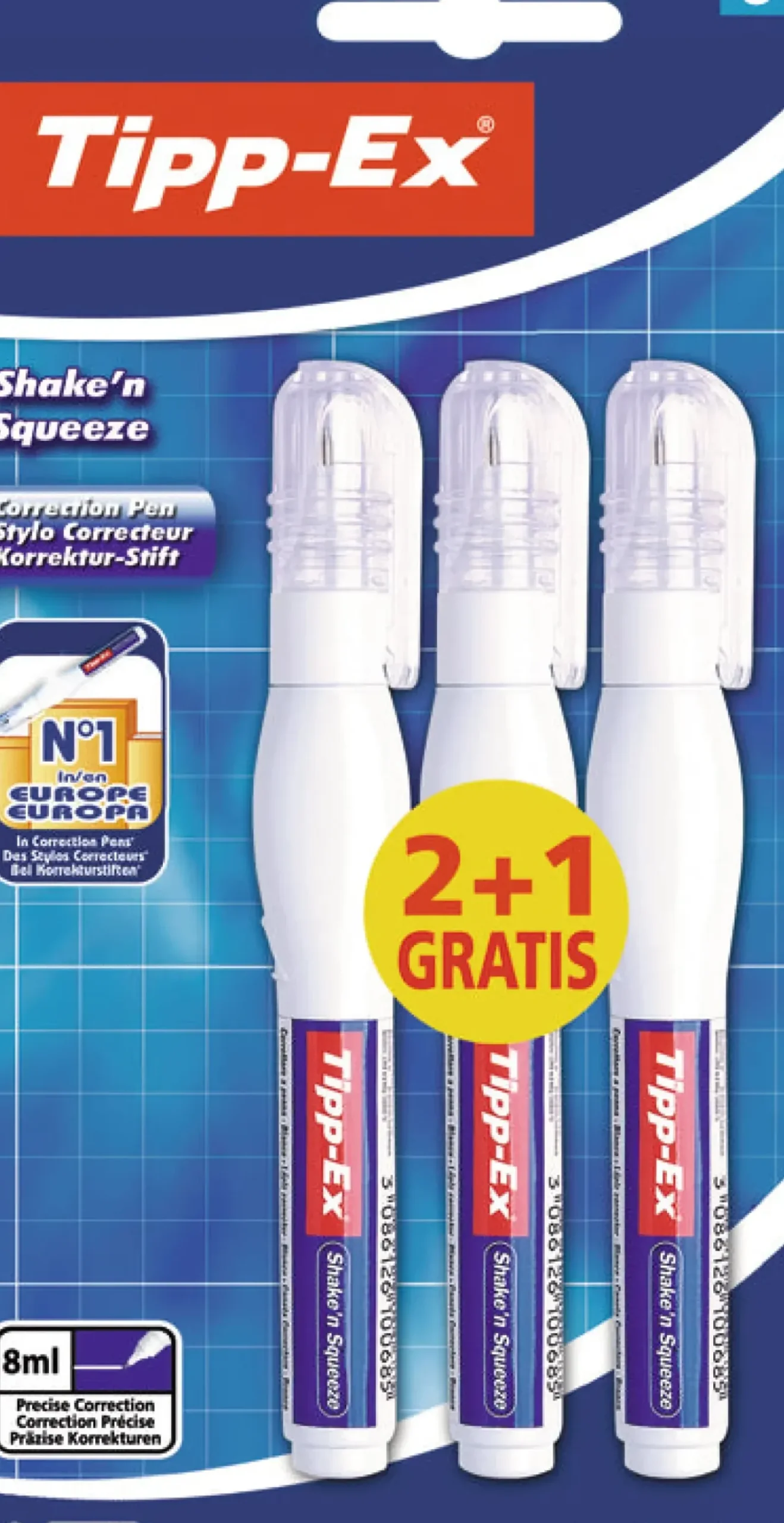 Corretor Shake N Squeeze 2+1 unidades