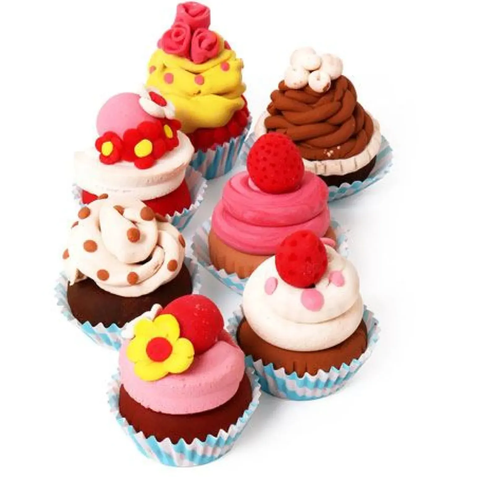 Cupcakes - 4 Potes Frutas + Acessórios