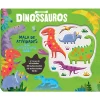 DINOSSAUROS: MALA de ATIVIDADES com AUTOCOLANTES BALÃO de MALA
