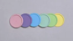 Discos e Elástico 3.1cm Colorido Caderno Inteligente