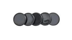 Discos e Elástico 3.1cm Preto Caderno Inteligente