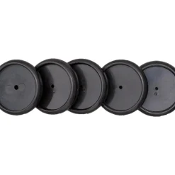 Discos e Elástico para Caderno Inteligente 2,3Cm Preto