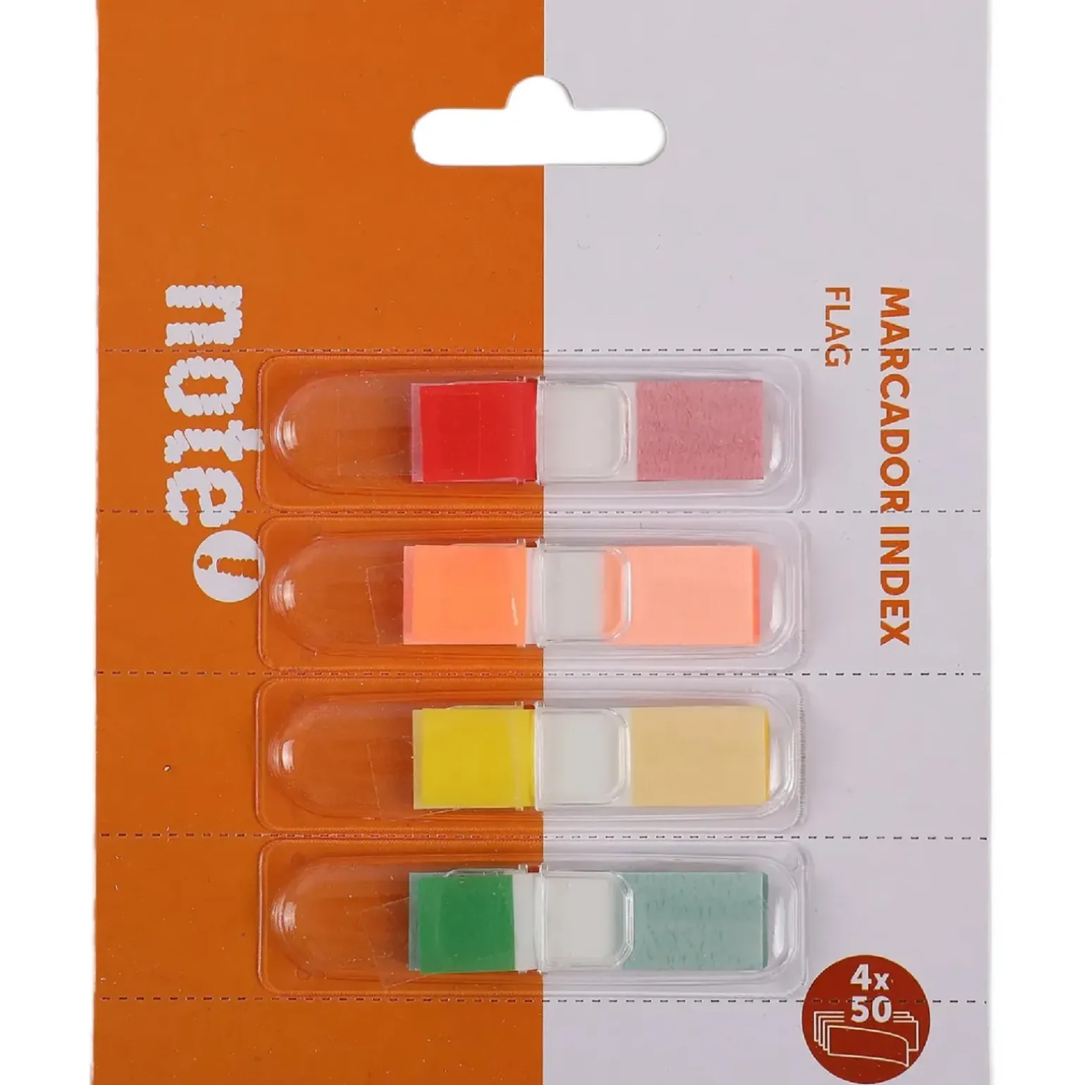 Dispensador Index 4 Cores*50Folhas Note!