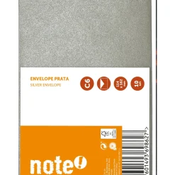 Envelope Silicone C6 114*162 Prata 10 unidades Note!