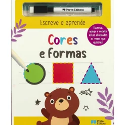 Escreve e Aprende - Cores e Formas - Inclui Caneta Escreve A Apaga