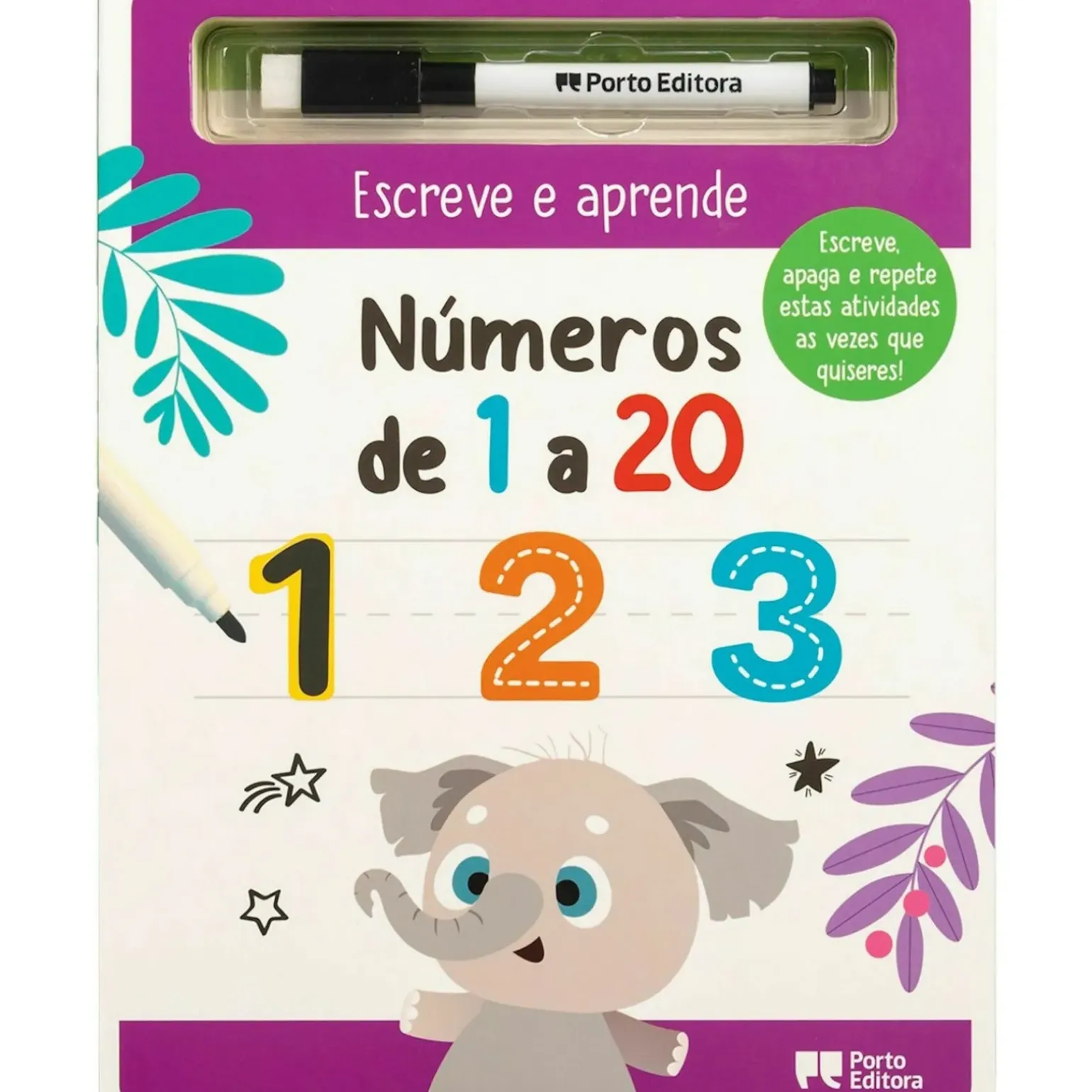 Escreve e Aprende - Números de 1 a 20