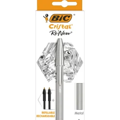 Esferógrafica Re'New +2 Recargas Preto Bic