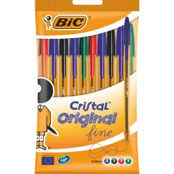 Esferografica Cristal Fine 10 Unidades Sortidas