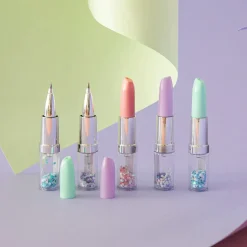 Esferográfica Baton Glitter Menta B2Fun