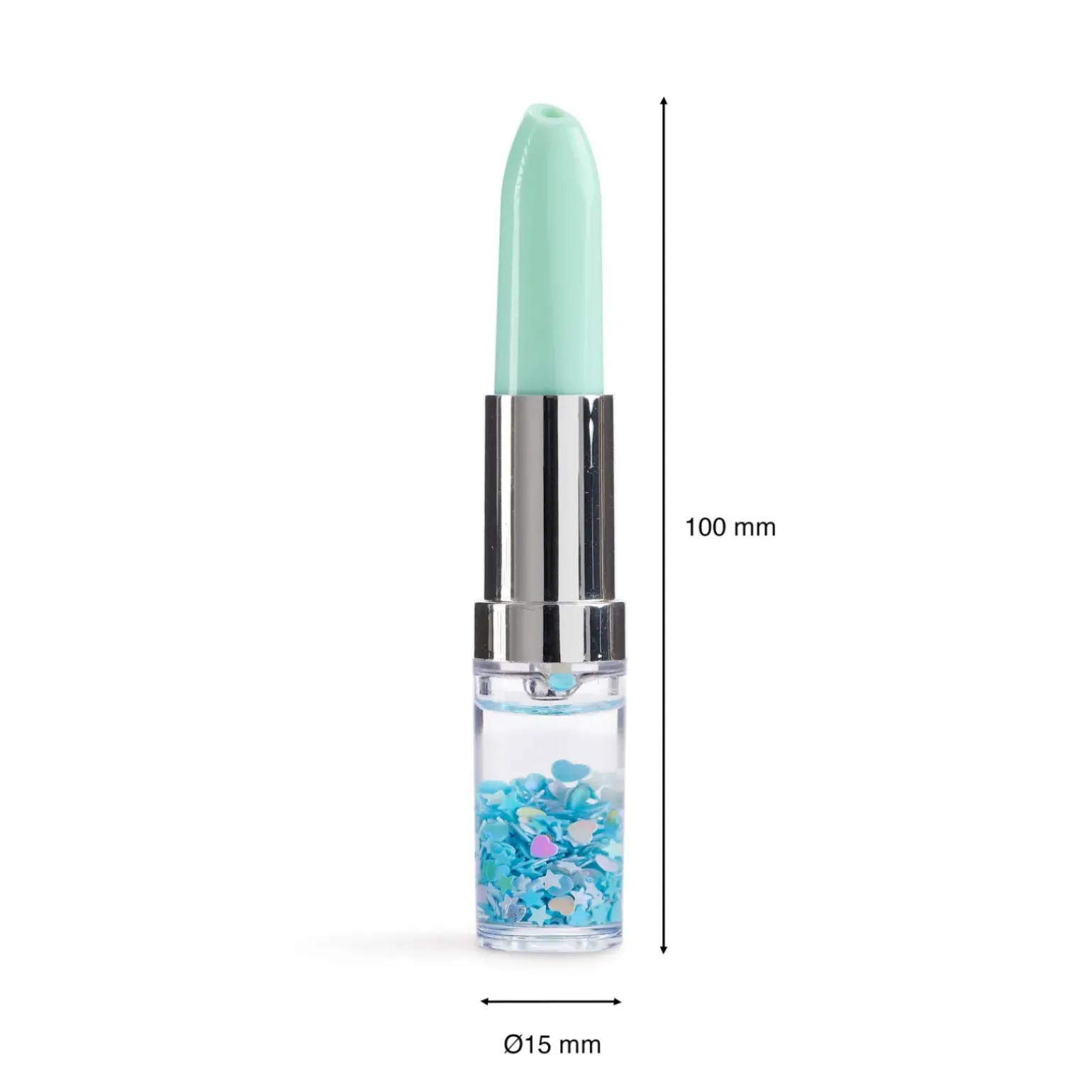 Esferográfica Baton Glitter Menta B2Fun