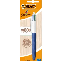 Esferográfica com 4 Cores Wood Bic