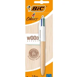 Esferográfica com 4 Cores Wood Bic