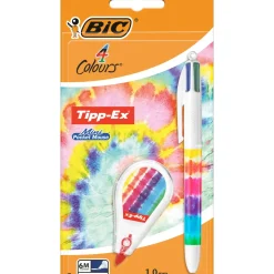 Esferográfica 4Cor+Ti-Ex Mini Pocket Tie Dye Bic