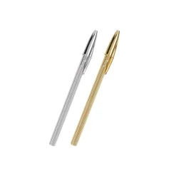 Esferográfica Cristal Shine Dourada e Prateada Bic