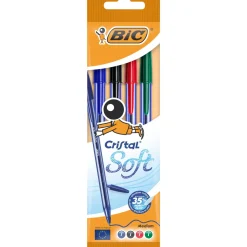 Esferográfica Cristal Soft 4 unidades Bic